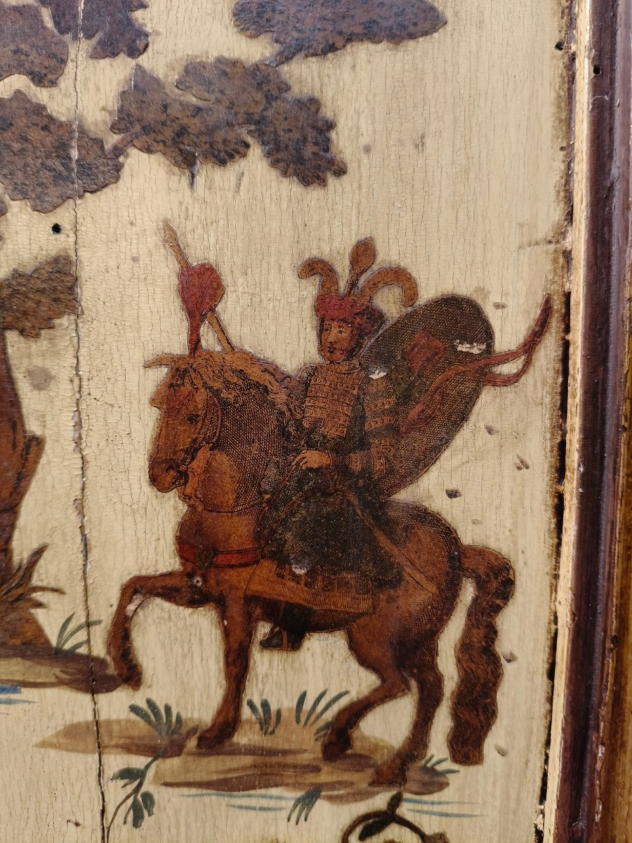Lacquered Arte Povera Cabinet, Marche, 18th Century-photo-4