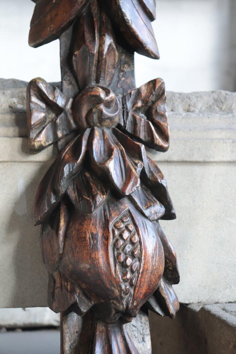 Paire de cariatides en bois sculpté, 18e siècle-photo-4