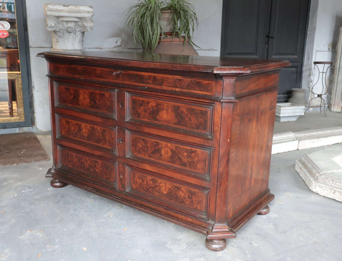 Commode Toscane Avec Bureau, Fin Du 17e Siècle -photo-3