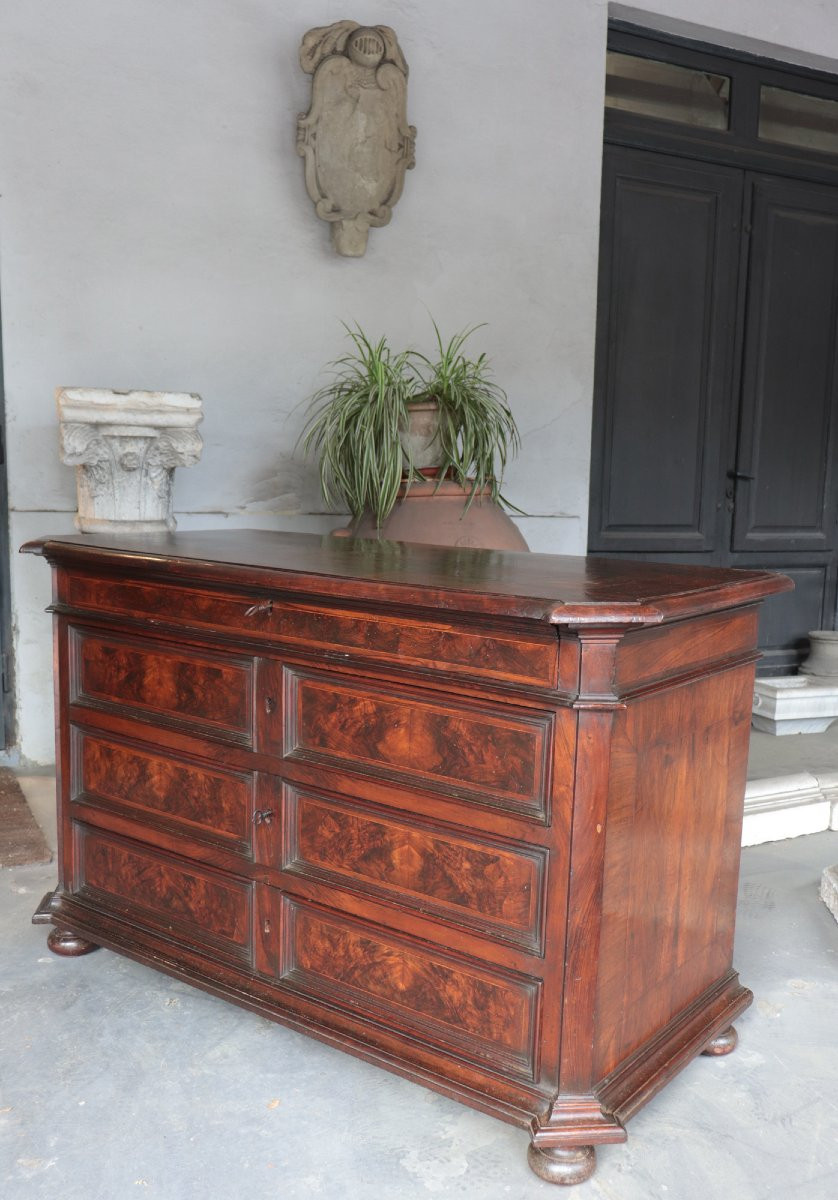 Commode Toscane Avec Bureau, Fin Du 17e Siècle -photo-4