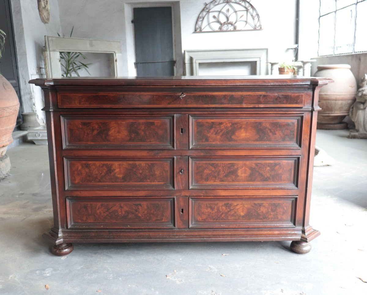 Commode Toscane Avec Bureau, Fin Du 17e Siècle -photo-3