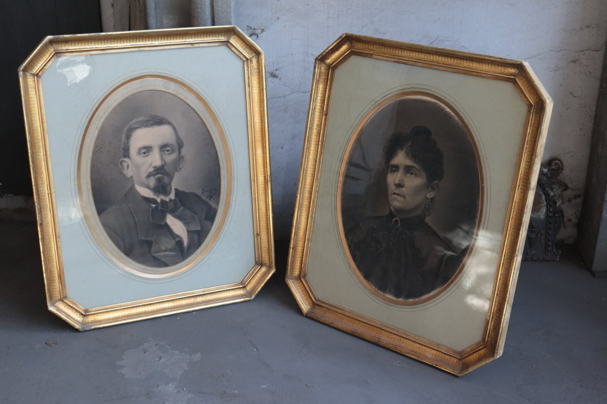 Carlo Stragliati (milan 1868–1925) – Pair Of Portraits-photo-2