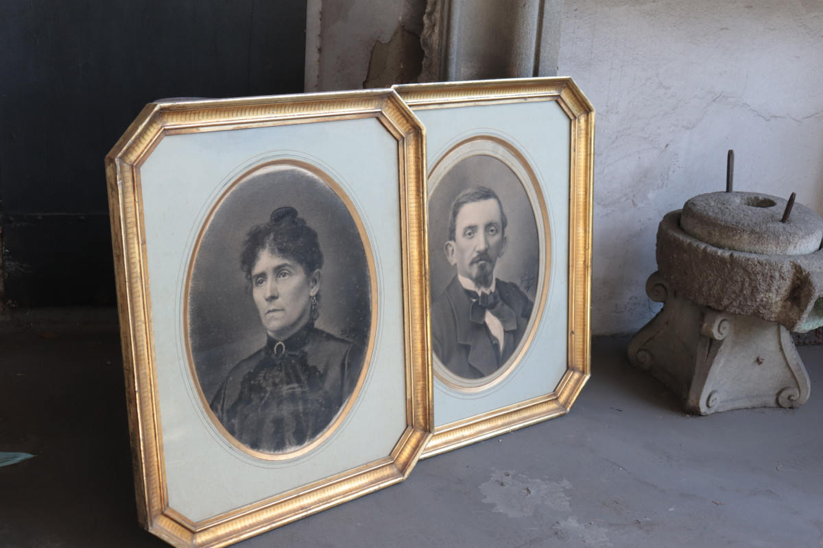 Carlo Stragliati (milan 1868–1925) – Pair Of Portraits