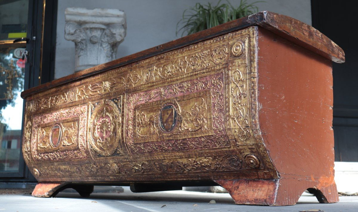 Wedding Chest (cassone), Tuscany, 16th Century-photo-3