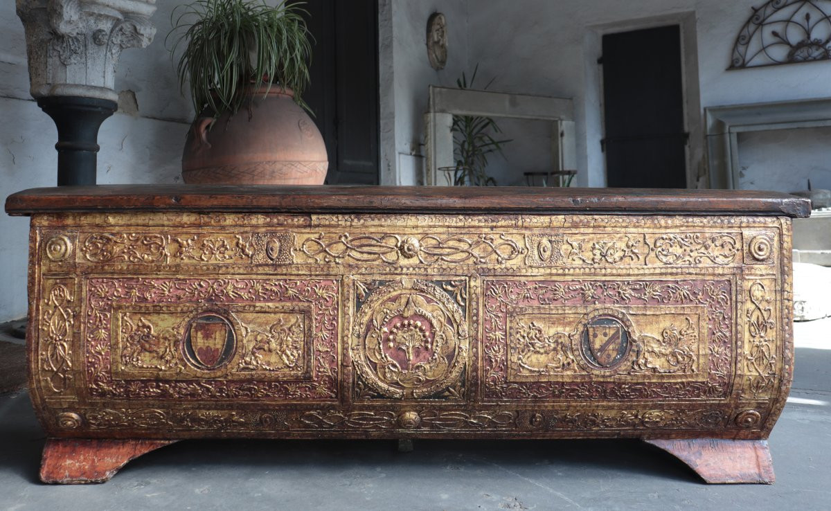 Wedding Chest (cassone), Tuscany, 16th Century-photo-4