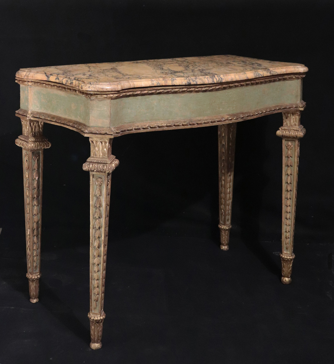 Console En Laque Et Or, Toscane, 18e Siècle-photo-2