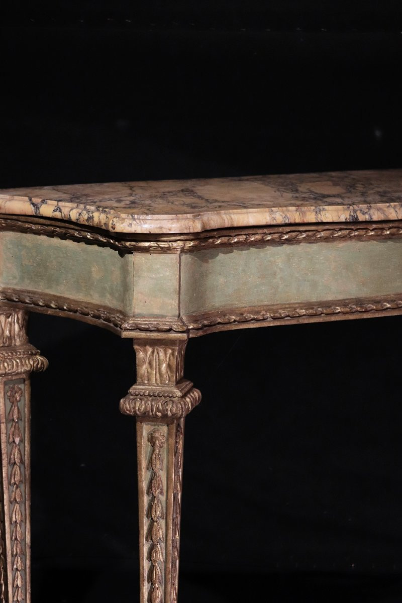 Console En Laque Et Or, Toscane, 18e Siècle-photo-3