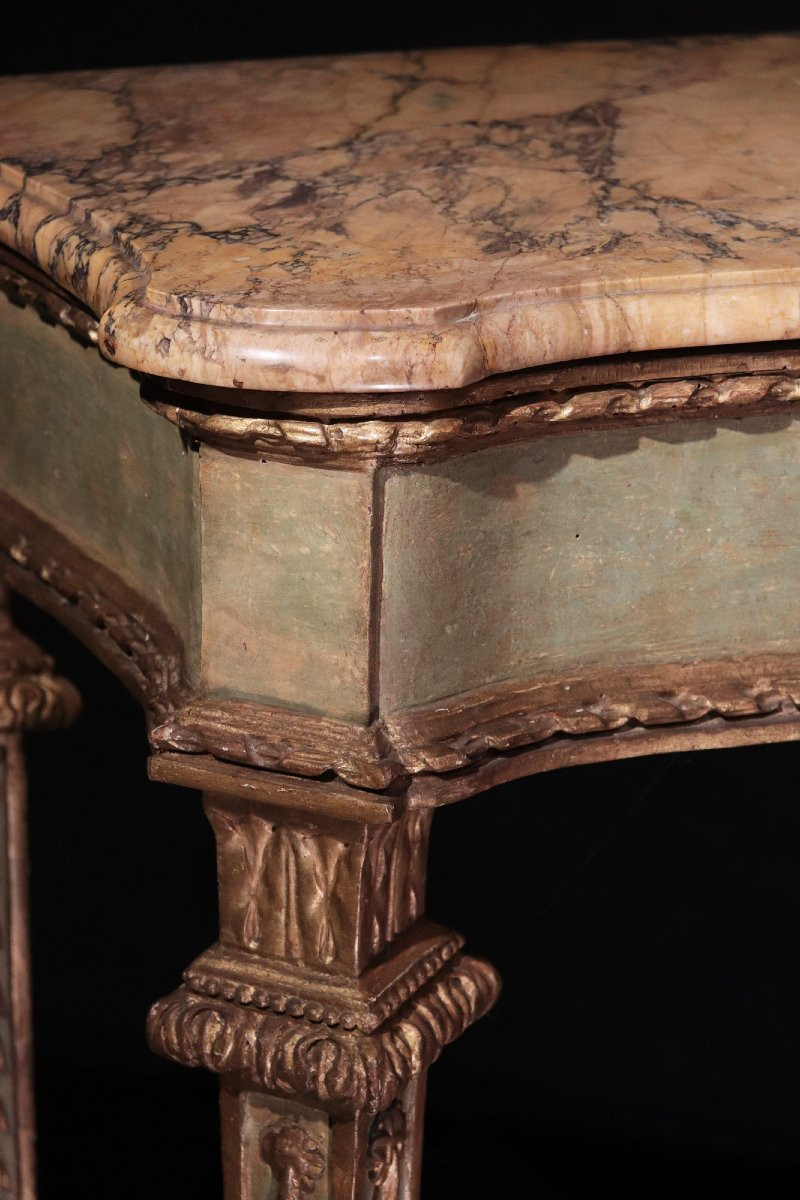 Console En Laque Et Or, Toscane, 18e Siècle-photo-4