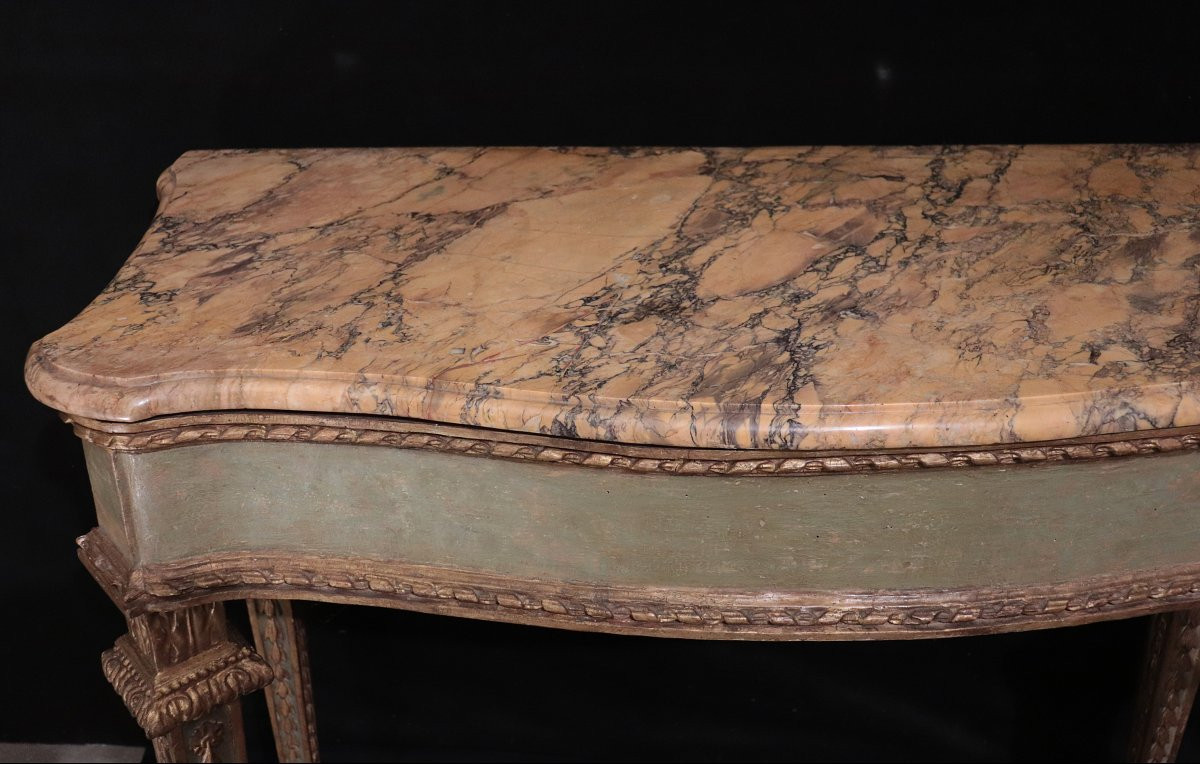 Console En Laque Et Or, Toscane, 18e Siècle-photo-2