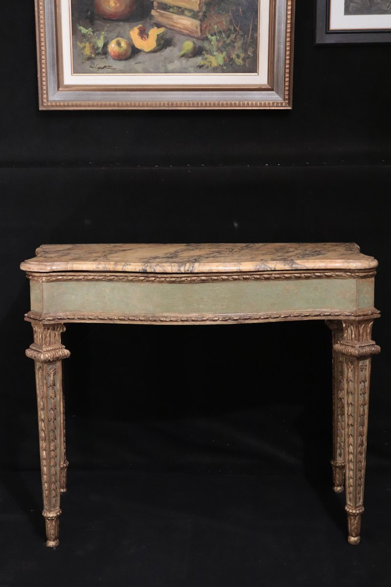 Console En Laque Et Or, Toscane, 18e Siècle-photo-3