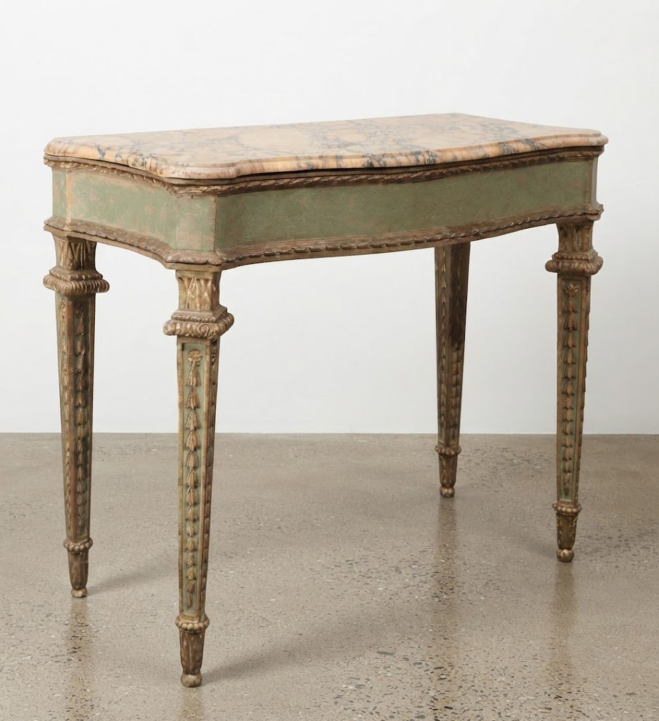 Console En Laque Et Or, Toscane, 18e Siècle