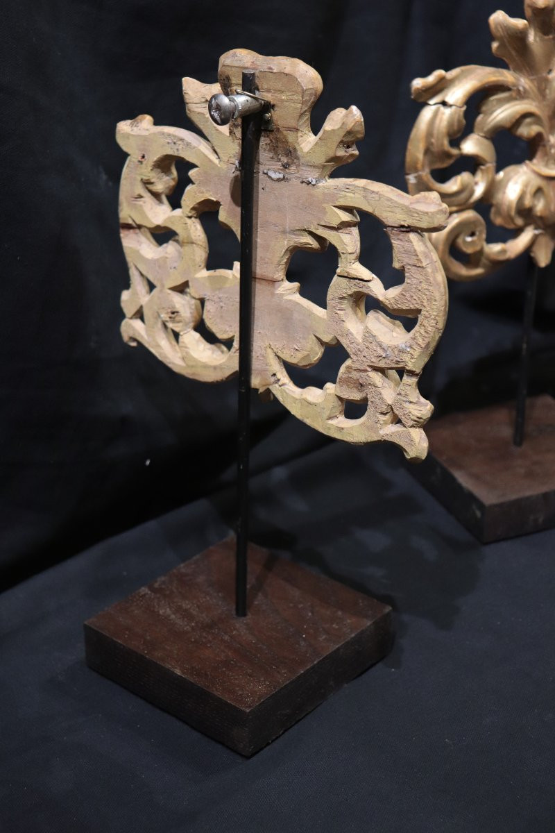 Paire de frises dorées, Toscane, 18e siècle-photo-4