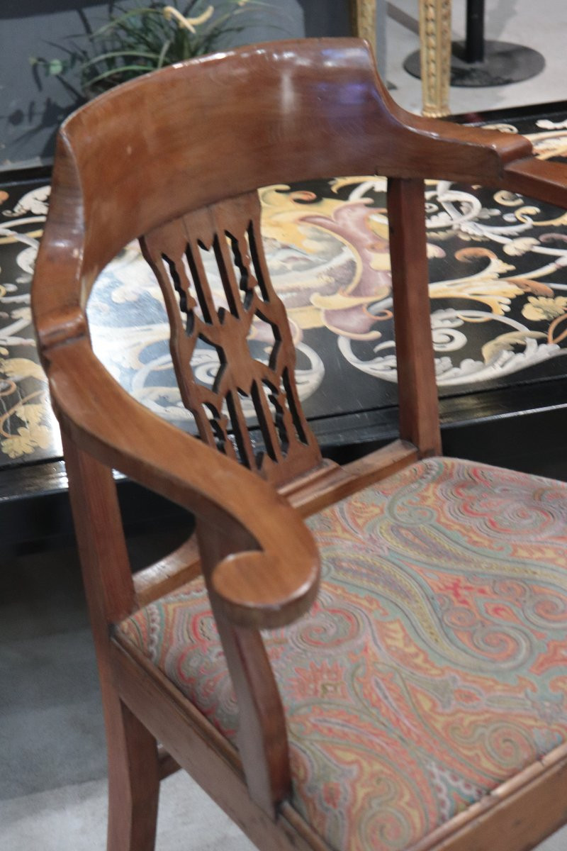 Pair Of Elegant Bucket Seats, Late 18th Century-photo-3