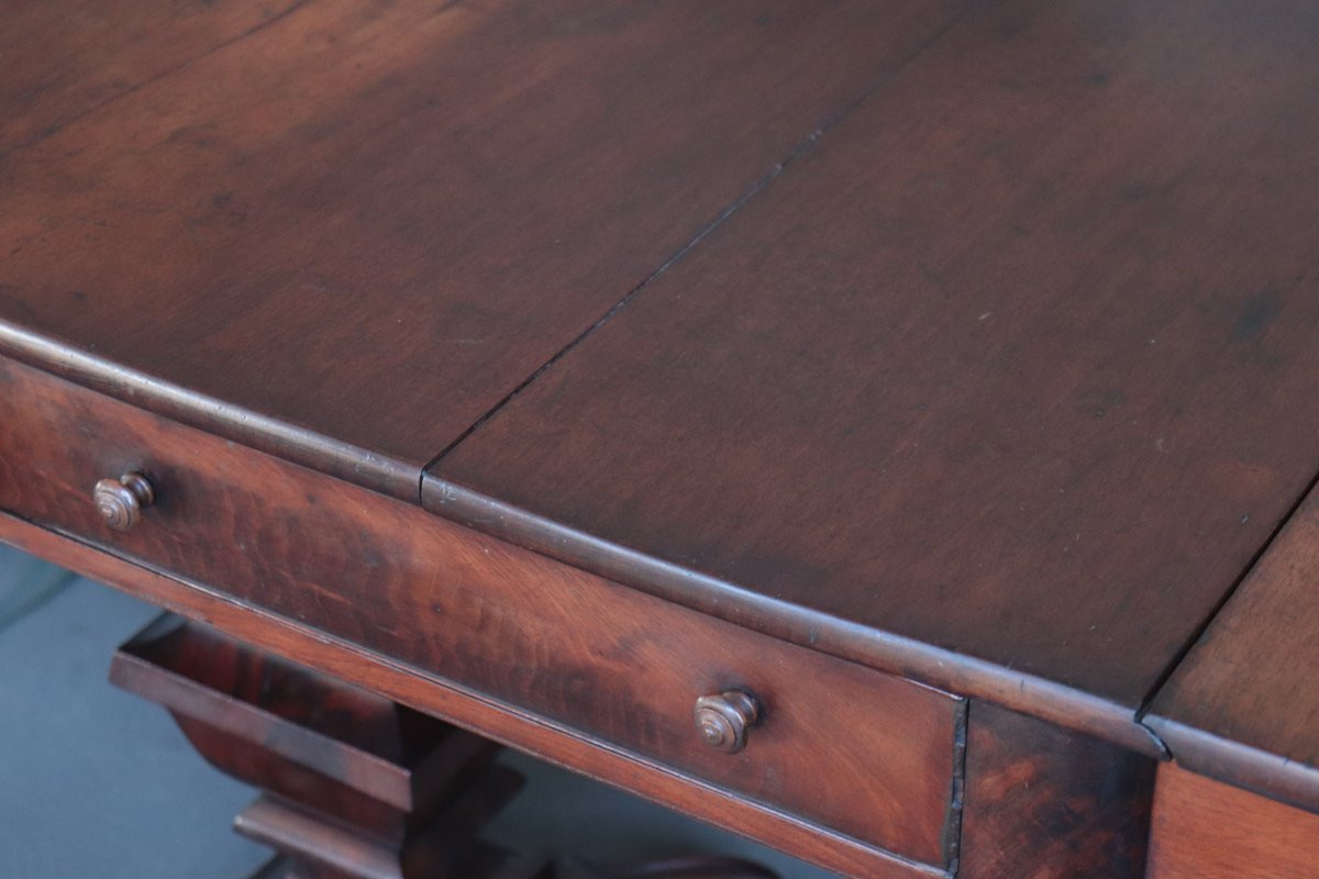 English Center Desk, 19th Century-photo-2