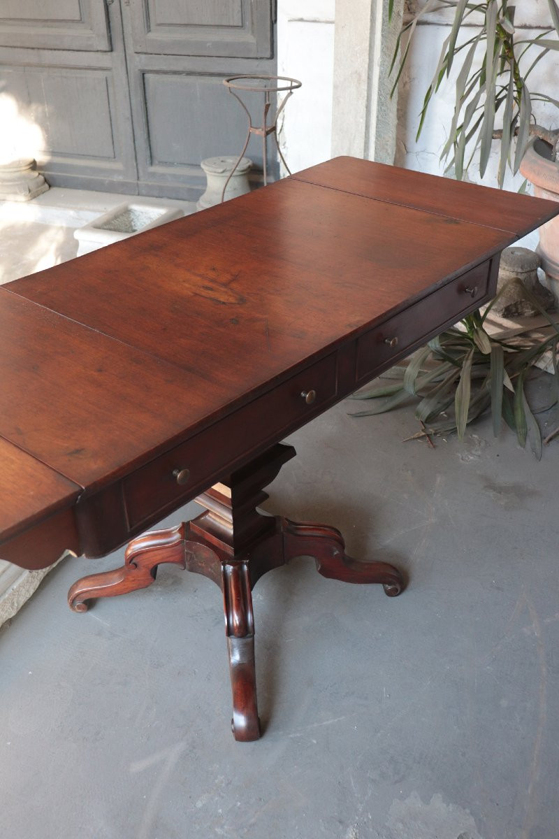 English Center Desk, 19th Century-photo-3