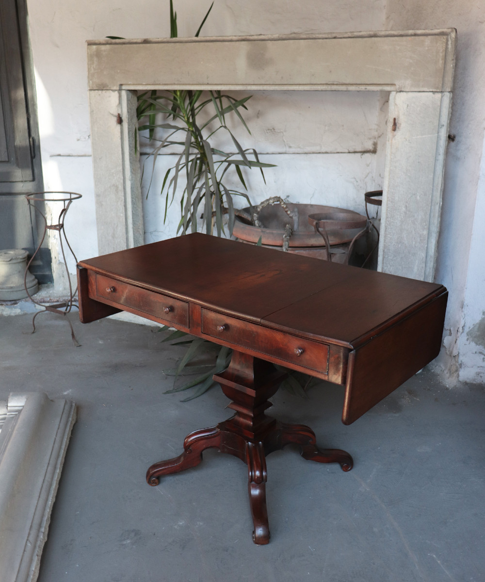 English Center Desk, 19th Century