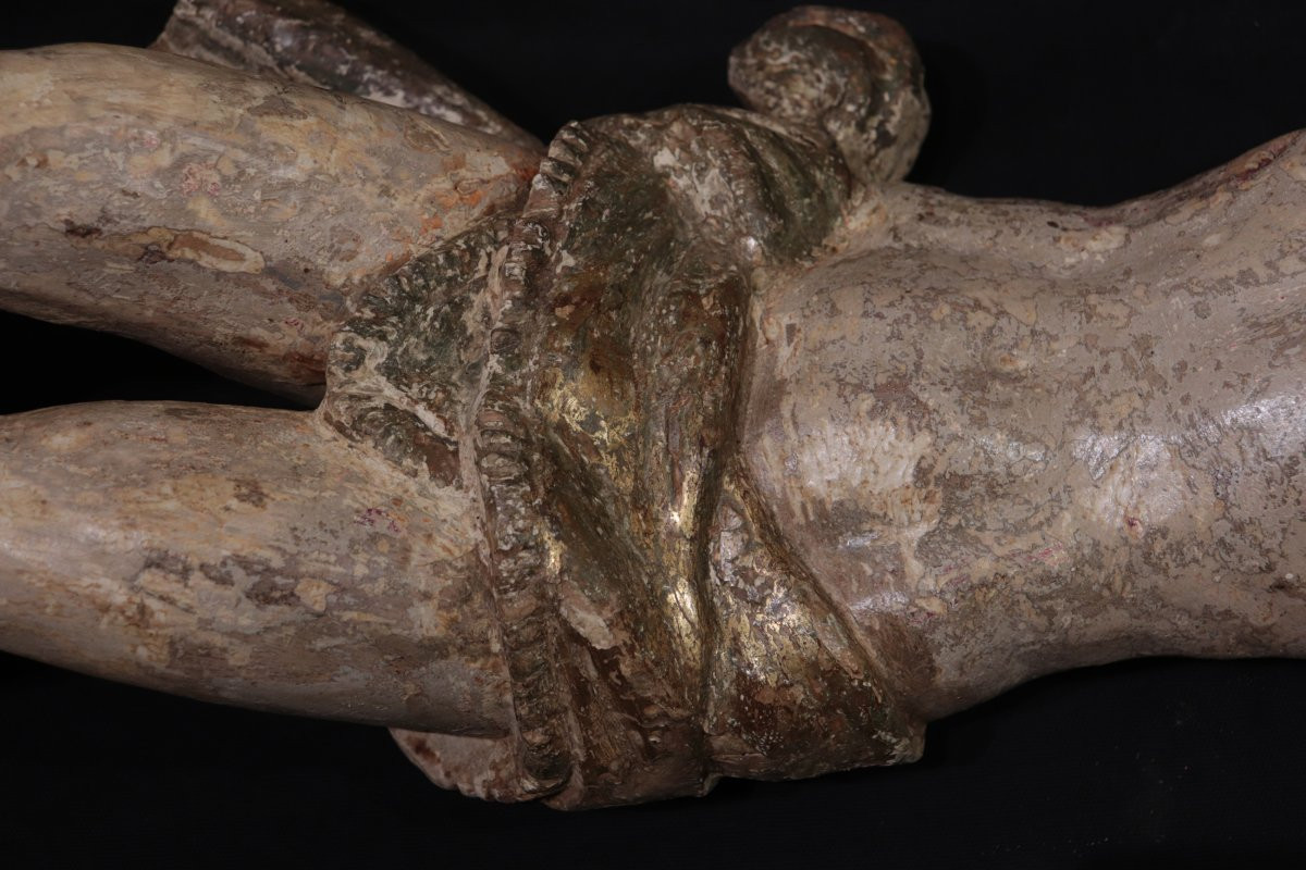 Christ en bois, Toscane, 16e siècle-photo-2