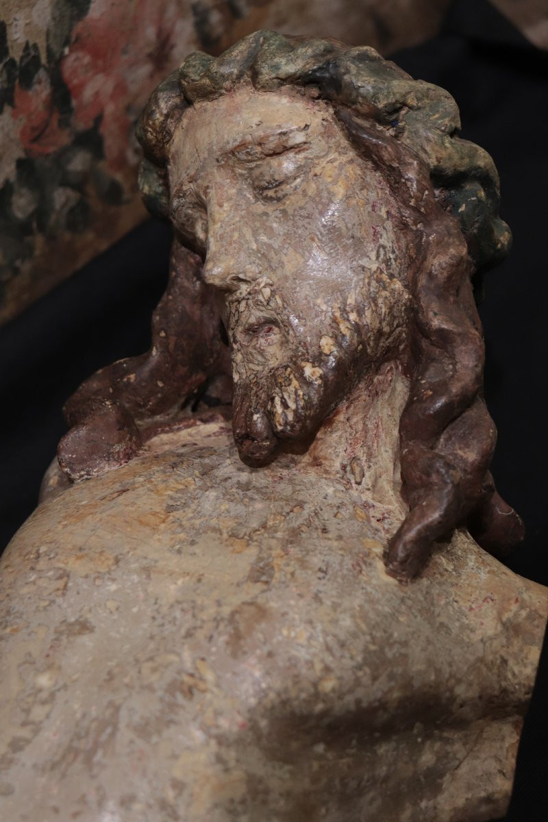 Christ en bois, Toscane, 16e siècle-photo-3