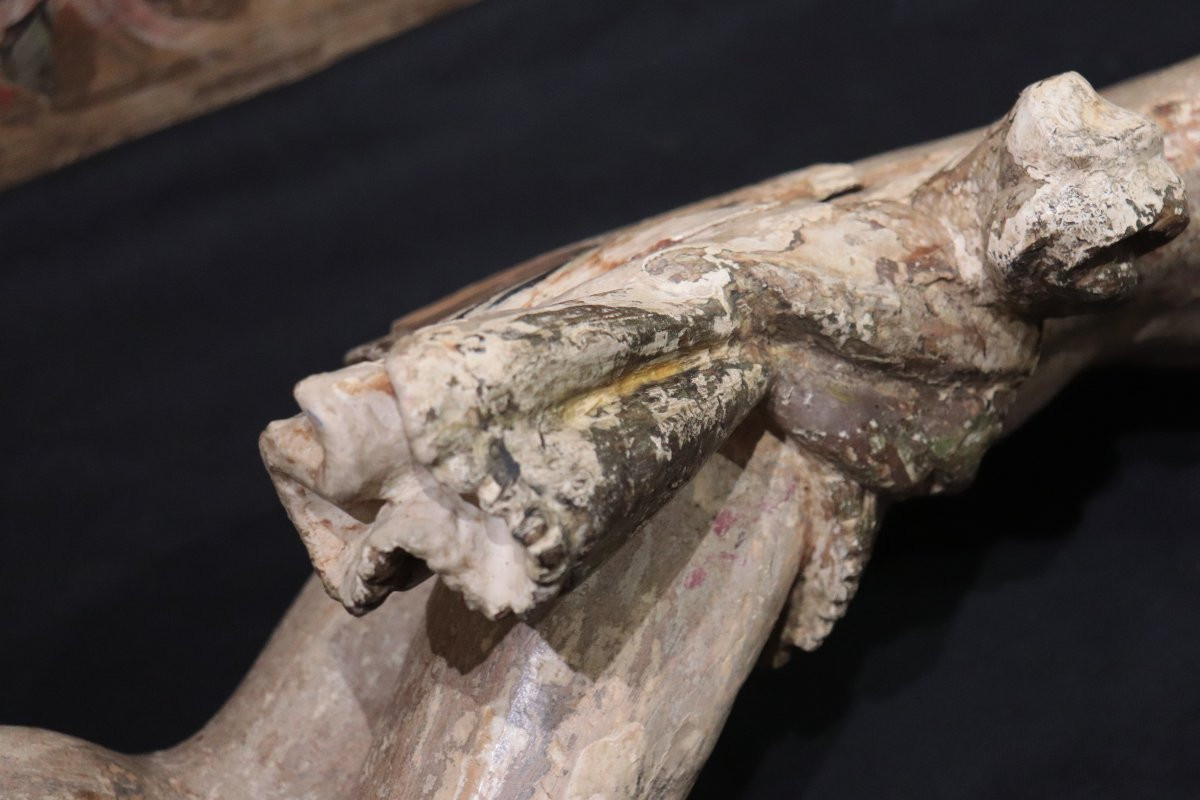 Christ en bois, Toscane, 16e siècle-photo-3