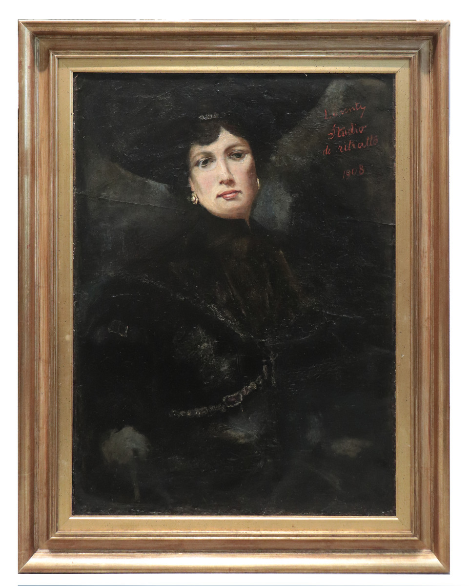 Cesare Laurenti (1854 – 1936) – Étude de portrait