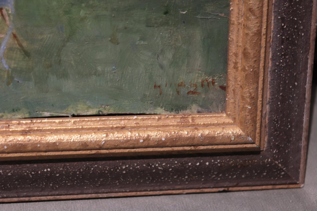 Magni Giuseppe (1869 - 1956) - Brodeuse-photo-3