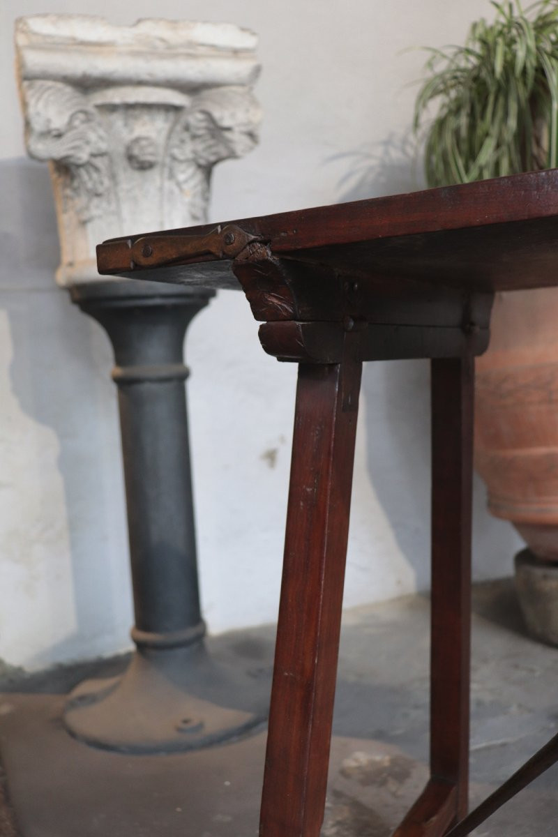 Table  en noyer, Toscane, 18e siècle-photo-3