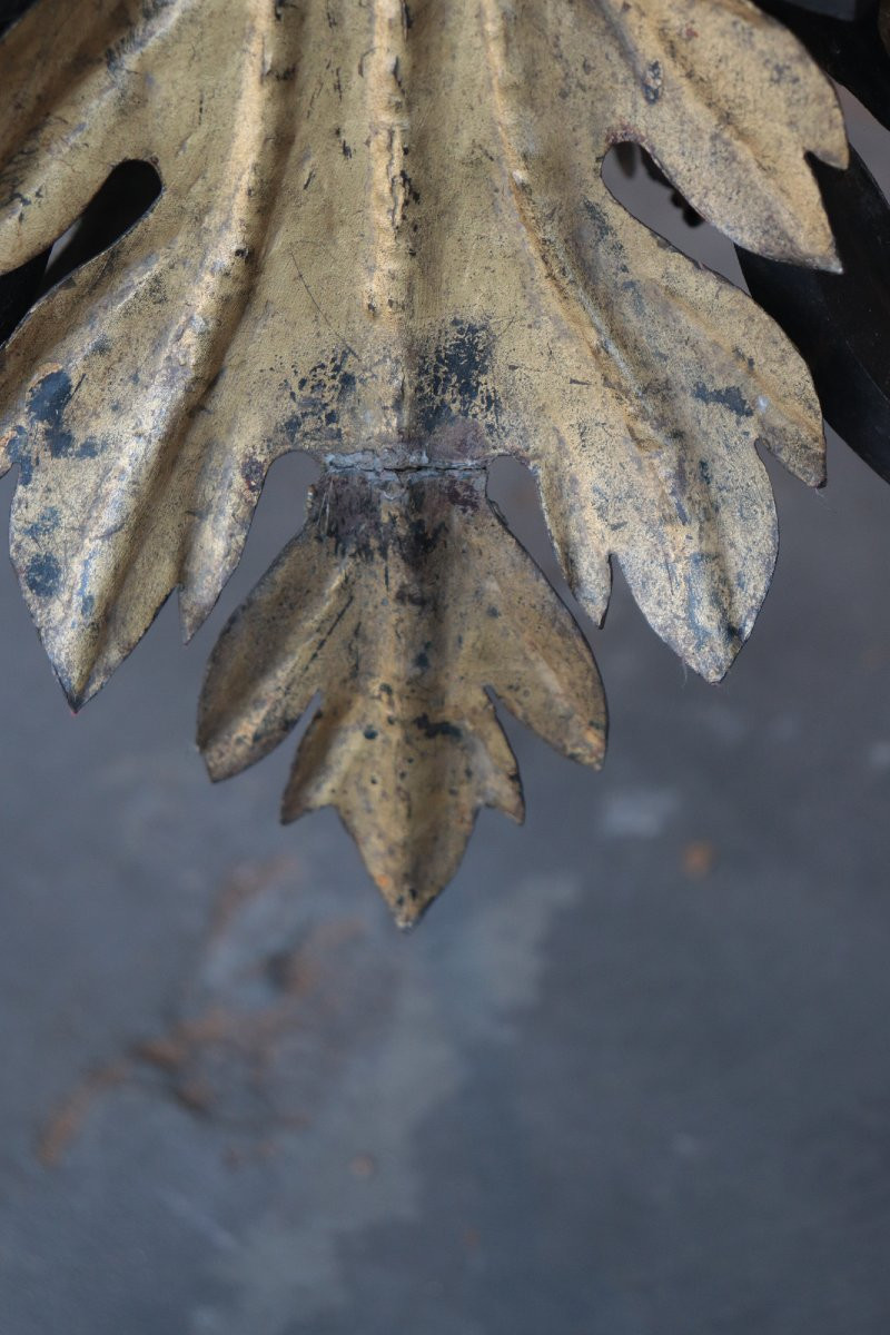 2 Grande Torchère - Chandelier en Fer 18e Siecle-photo-5