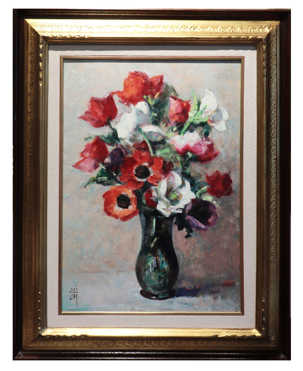 Corrado Michelozzi (Livourne, 1883-1965) - Vase de fleurs