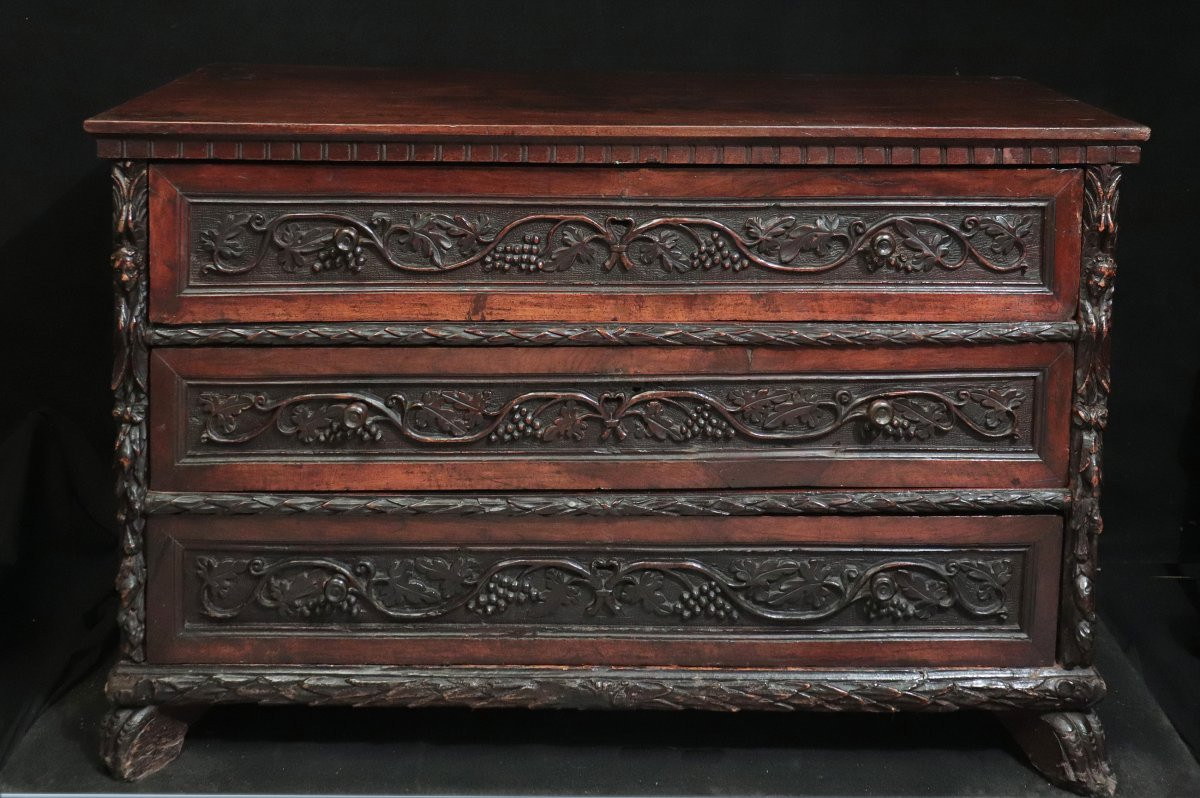 Commode Avec Cariatides, Italie, 17e Siècle-photo-2