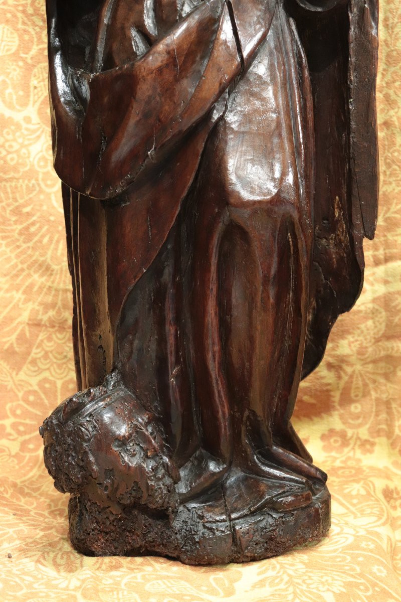 Sculpture En Bois : Judith Et Holopherne, Vénétie, 16e Siècle-photo-1