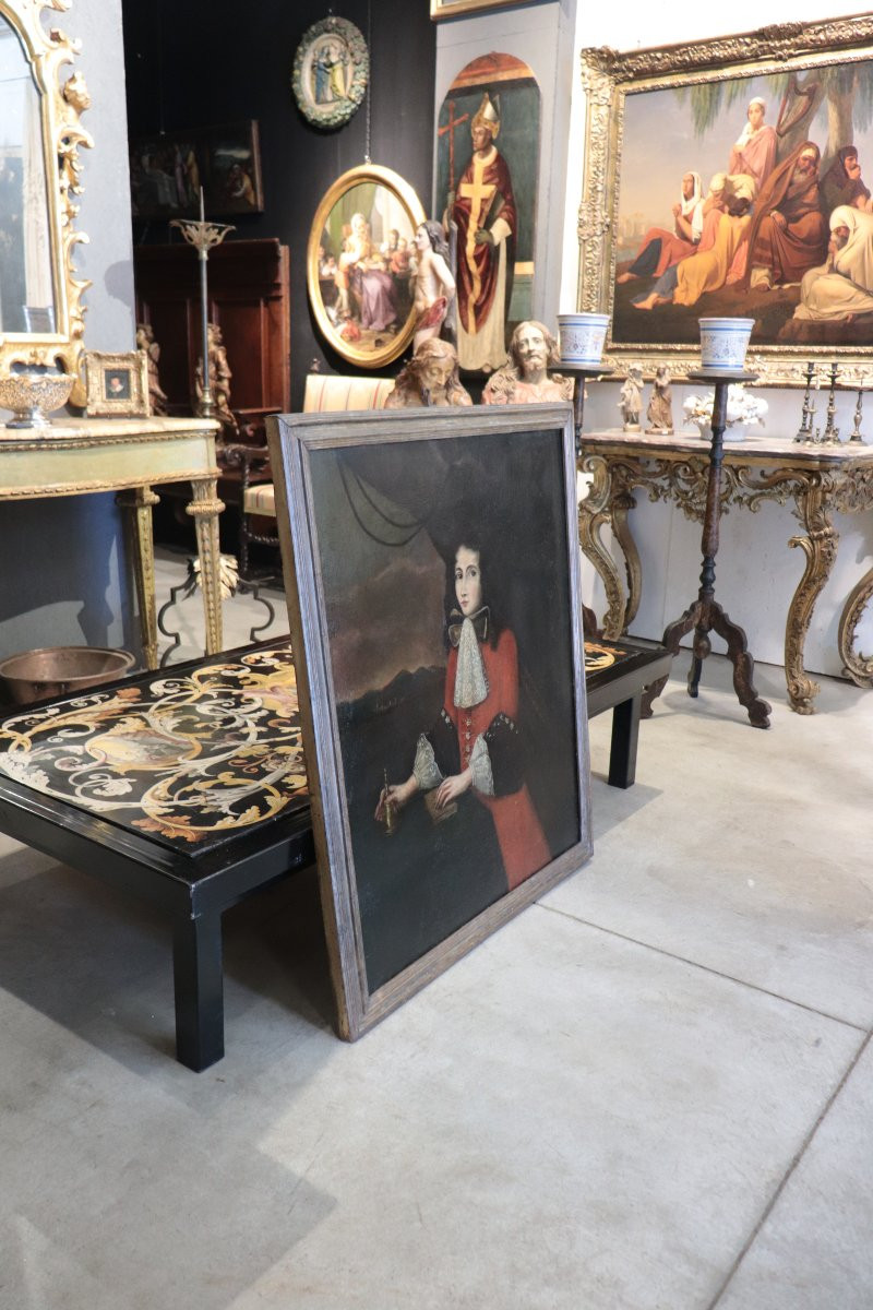 French School Tableau, Portrait, 17th Century-photo-2