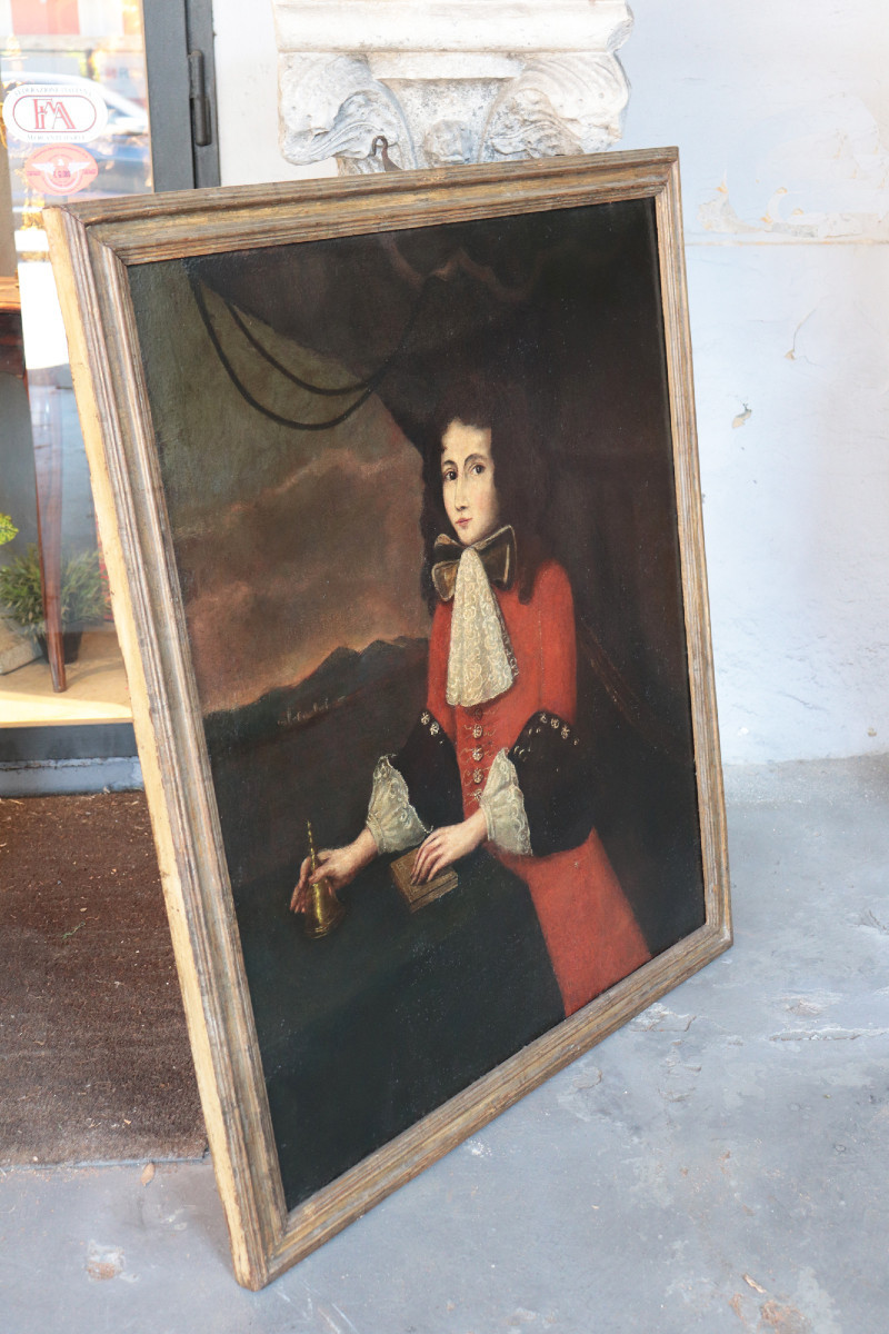 French School Tableau, Portrait, 17th Century