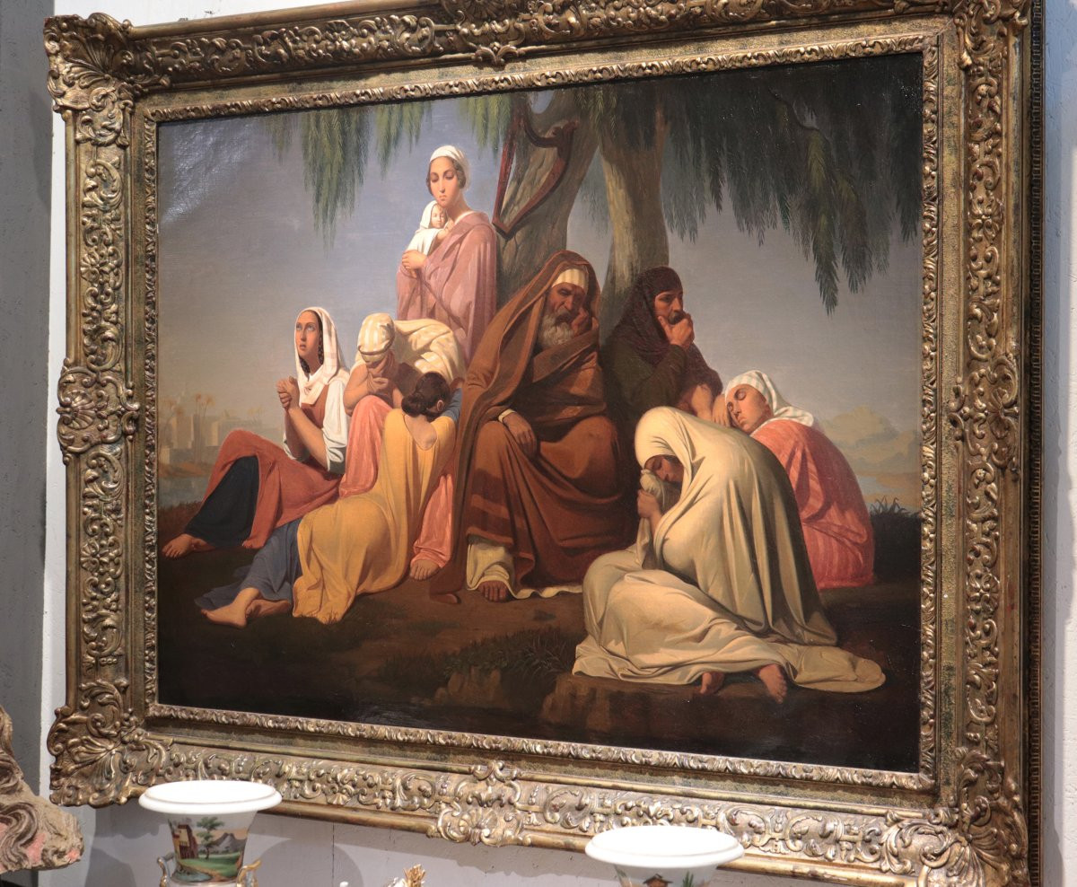 Peinture Française, "scène orientaliste", 19e Siècle-photo-4