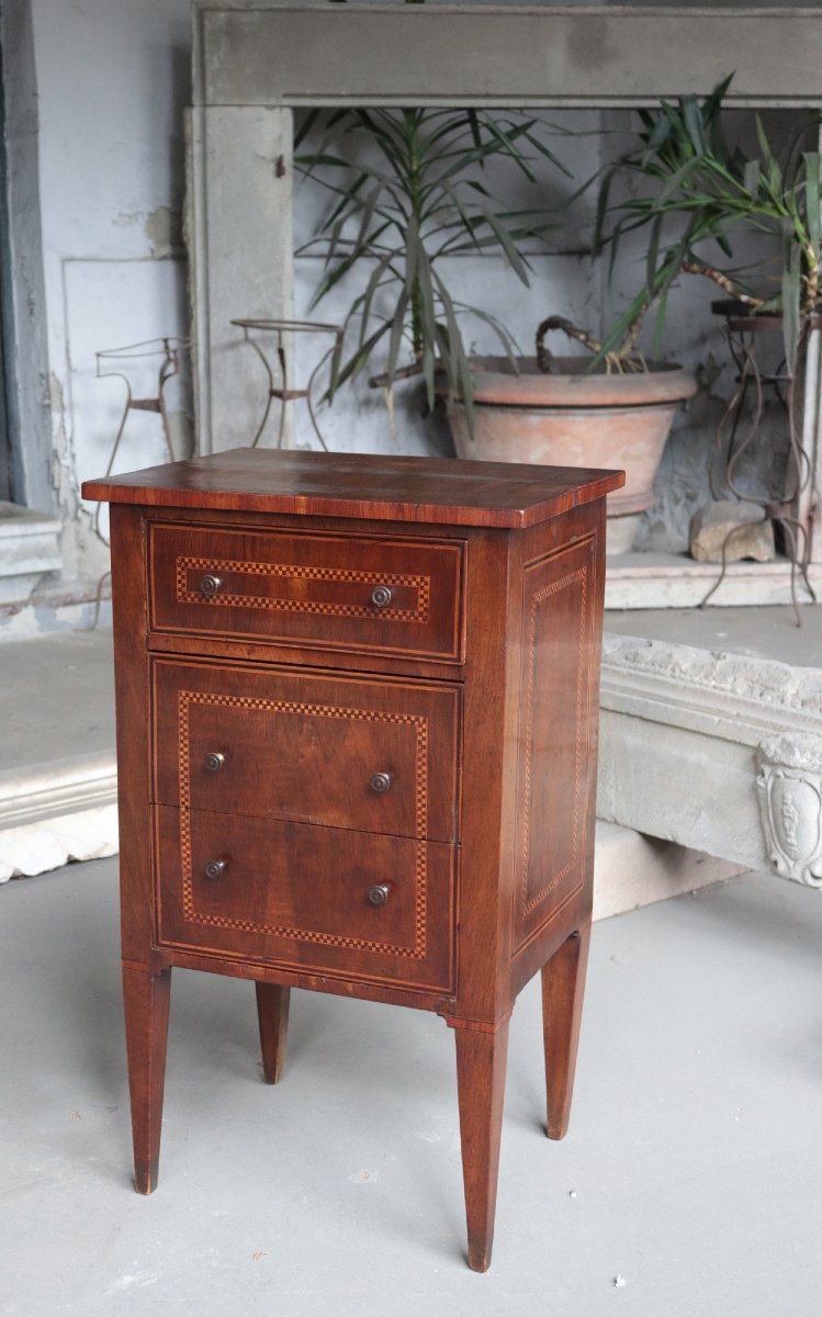 Table de chevet Louis XVI, Toscane-photo-2