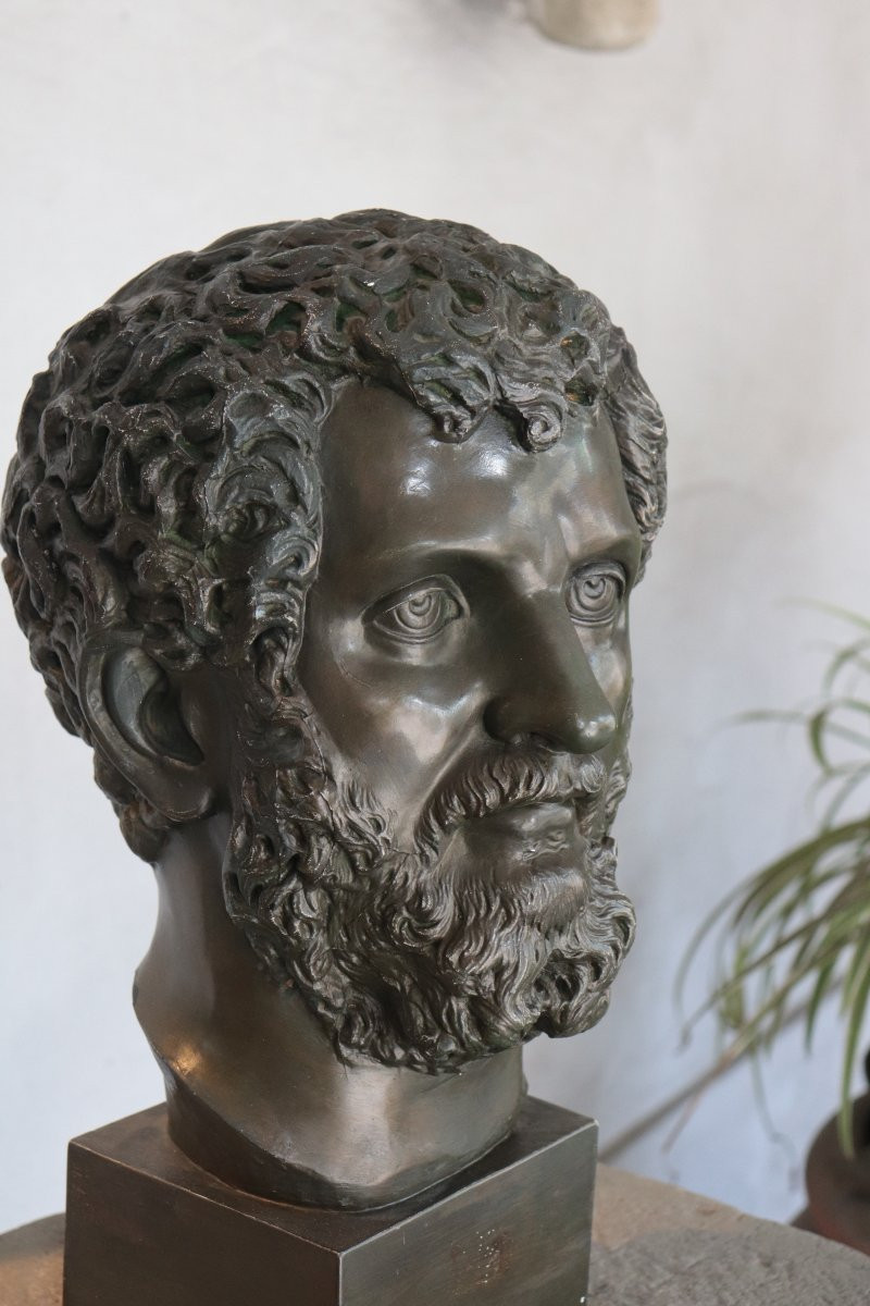 Head Sculpture, Rome, 20th Century-photo-1