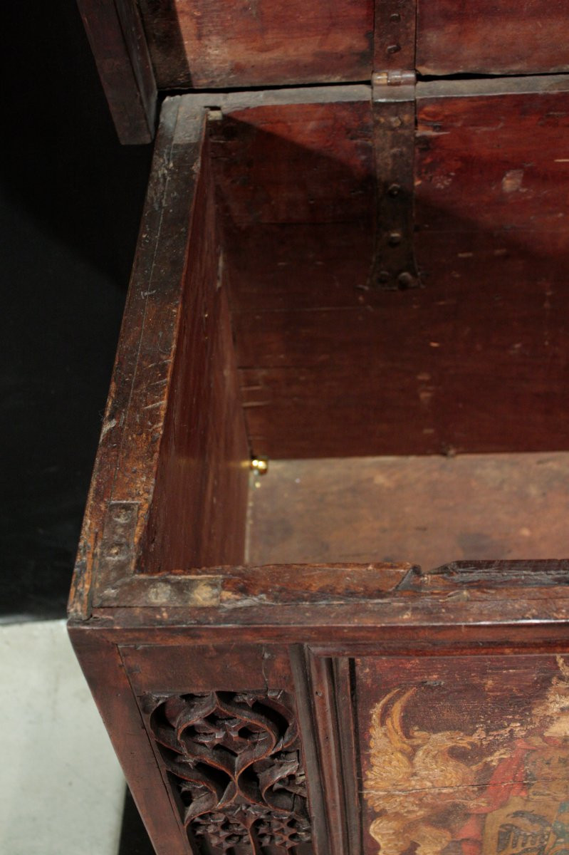 Gothic Chest, France, 15th Century-photo-1