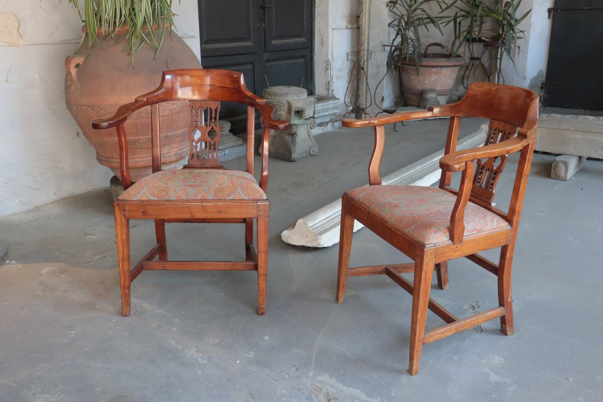 Paire de fauteuils, Toscane fin du 18e siècle-photo-3
