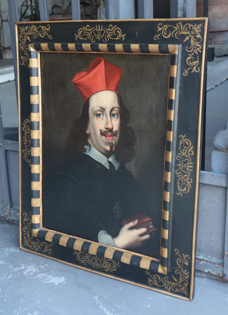 Portrait du cardinal Léopold de Médicis, Toscane, 17e siècle-photo-2