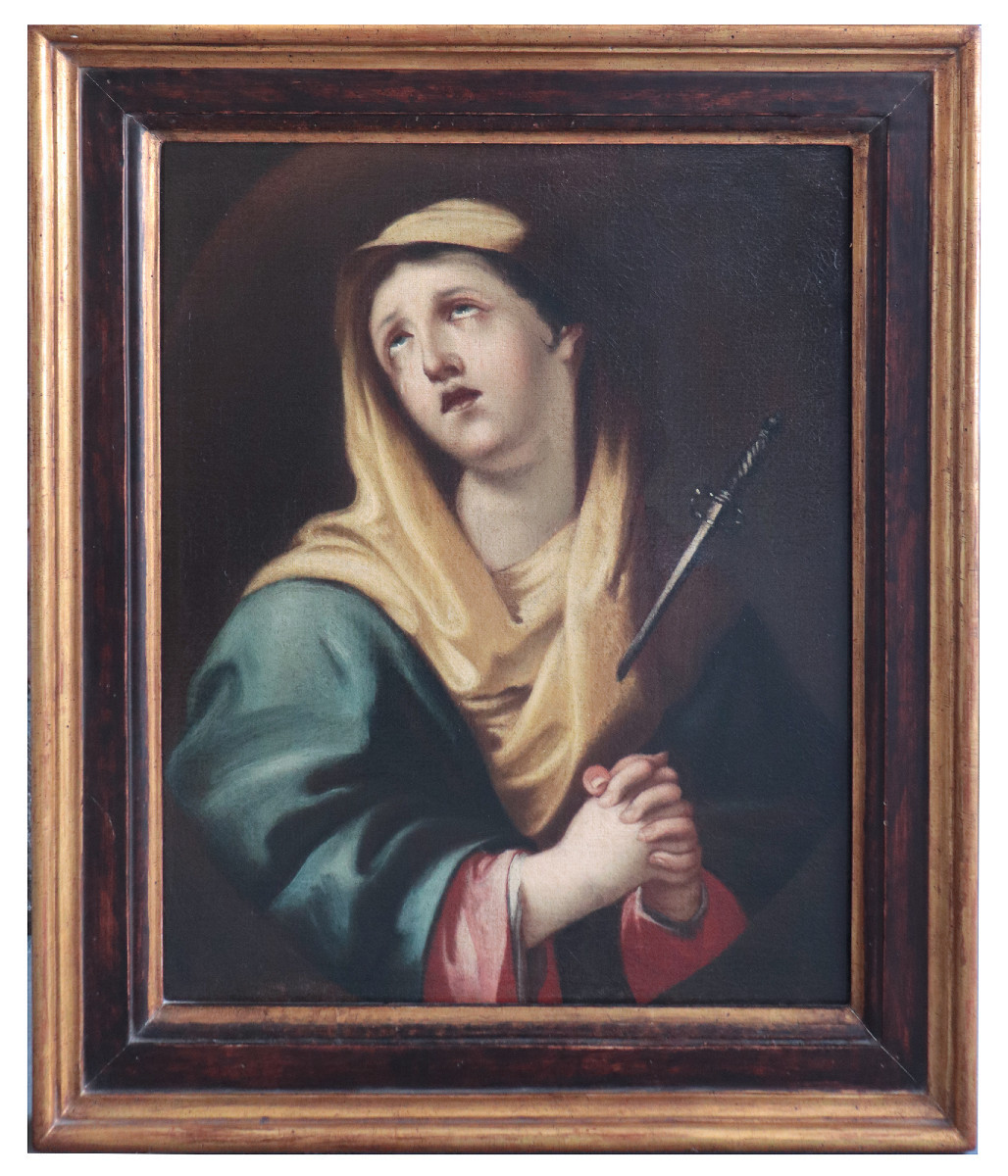 Antique Painting "madonna" 18th Century