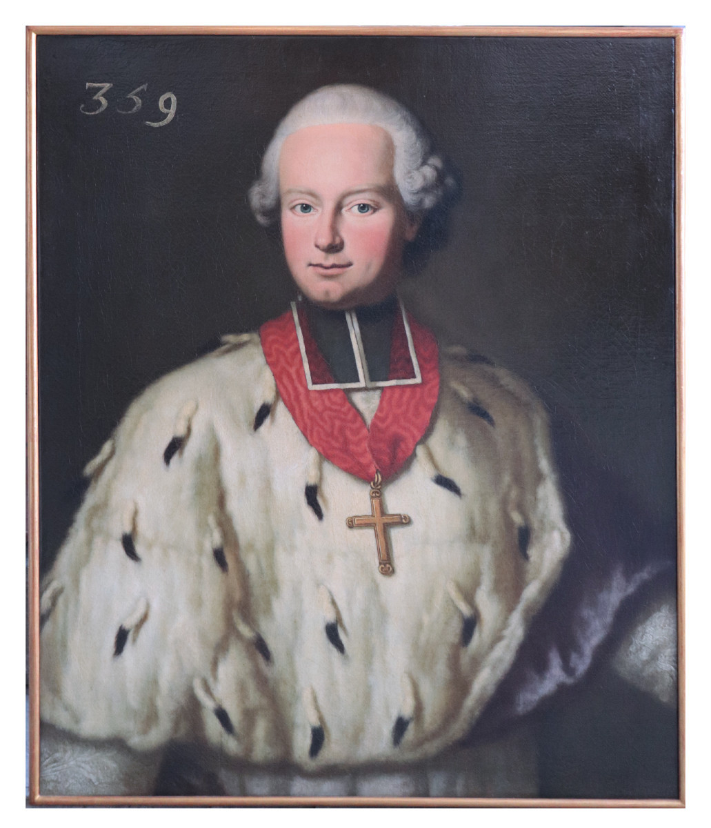 Portrait ancien d'un personnage, Allemagne, 18e siècle