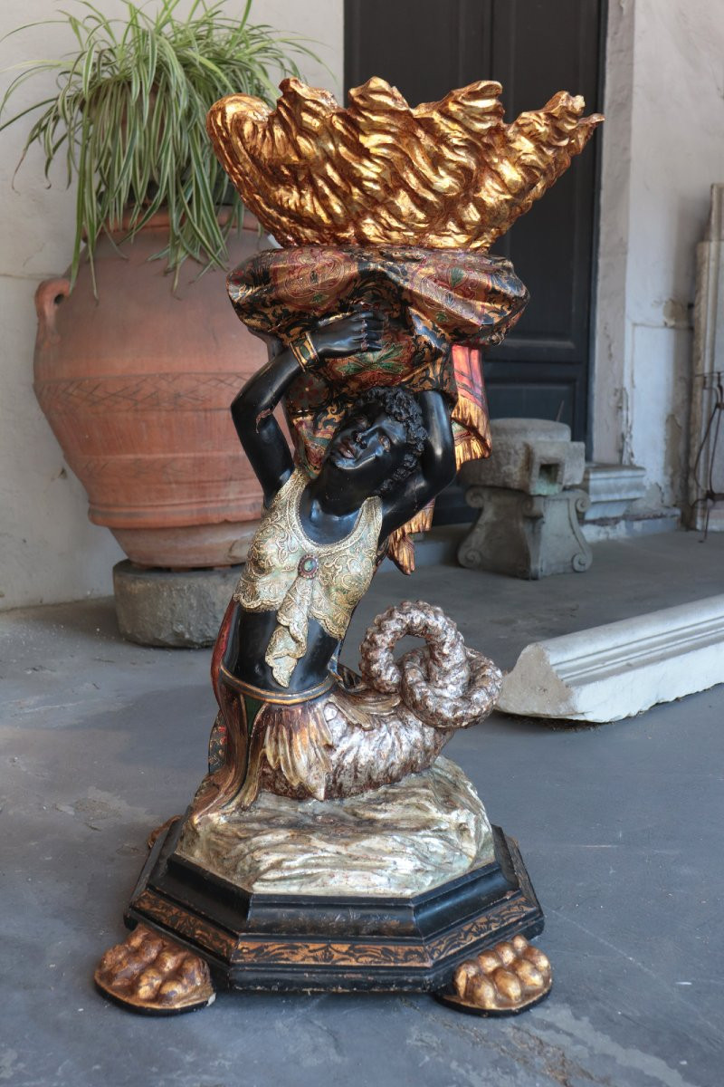 Sculpture « Moro vénitien », fin du XIXe siècle-photo-4