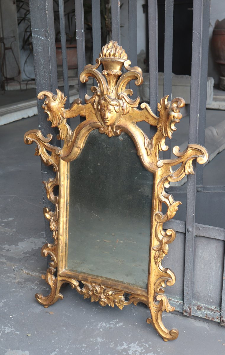 Miroir doré, Lucques, 19e siècle-photo-2