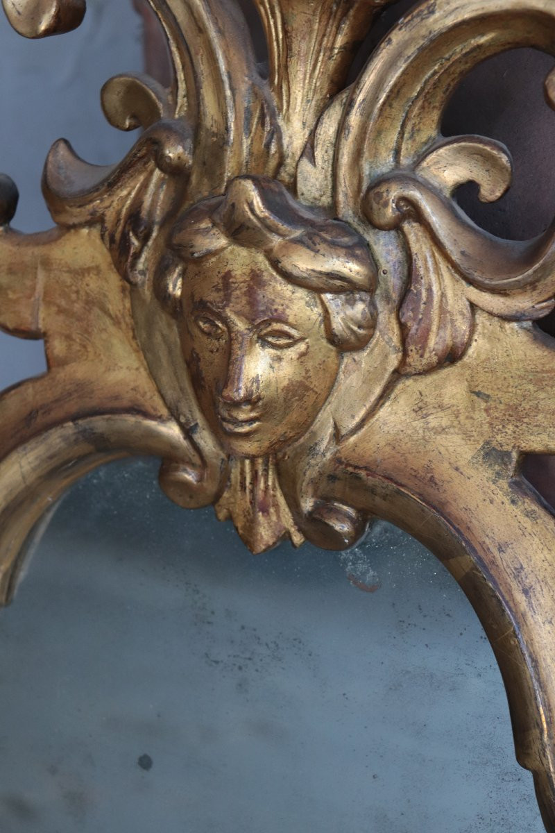 Miroir doré, Lucques, 19e siècle-photo-4