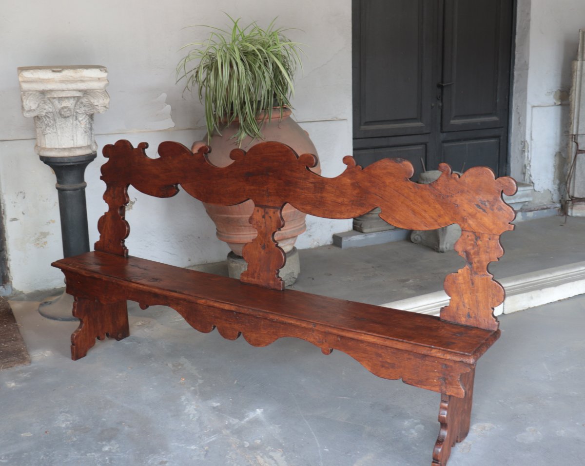 Banc de palais, Toscane, 17e siècle-photo-4