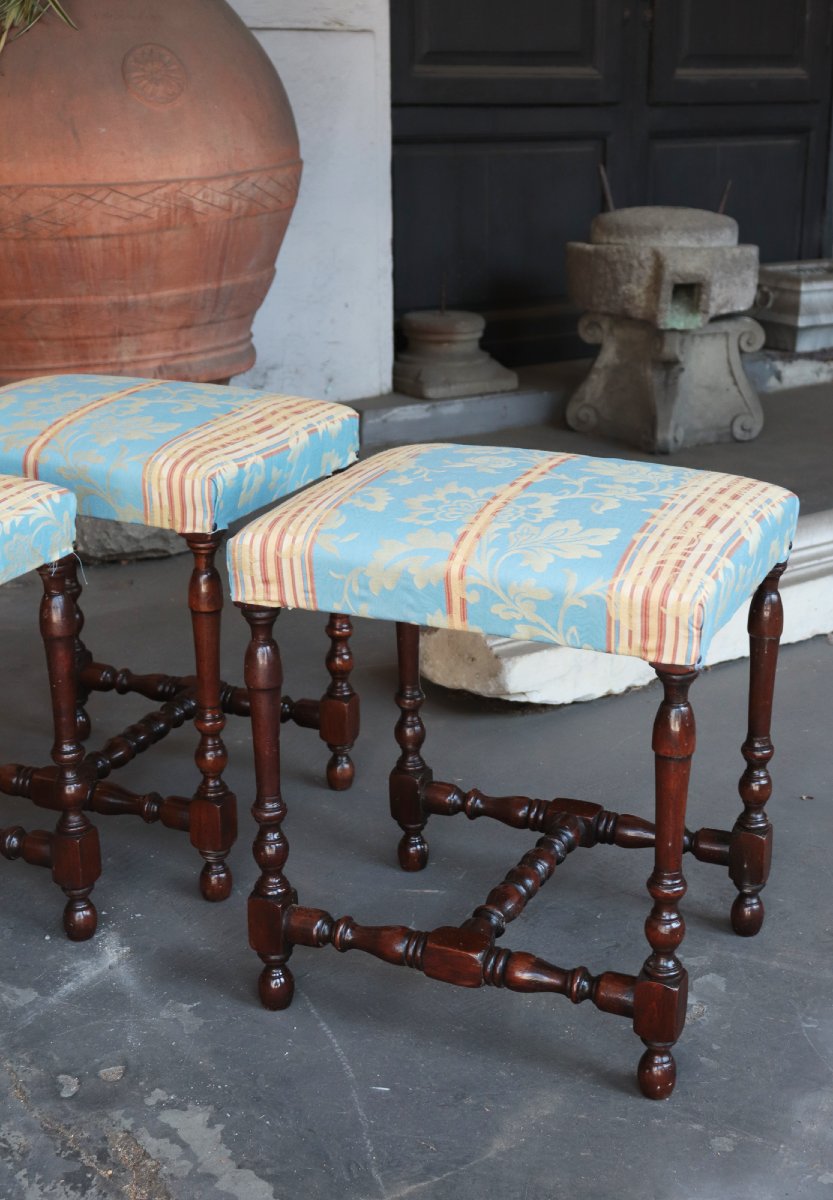 3 tabourets , Toscane, XIXe siècle-photo-3