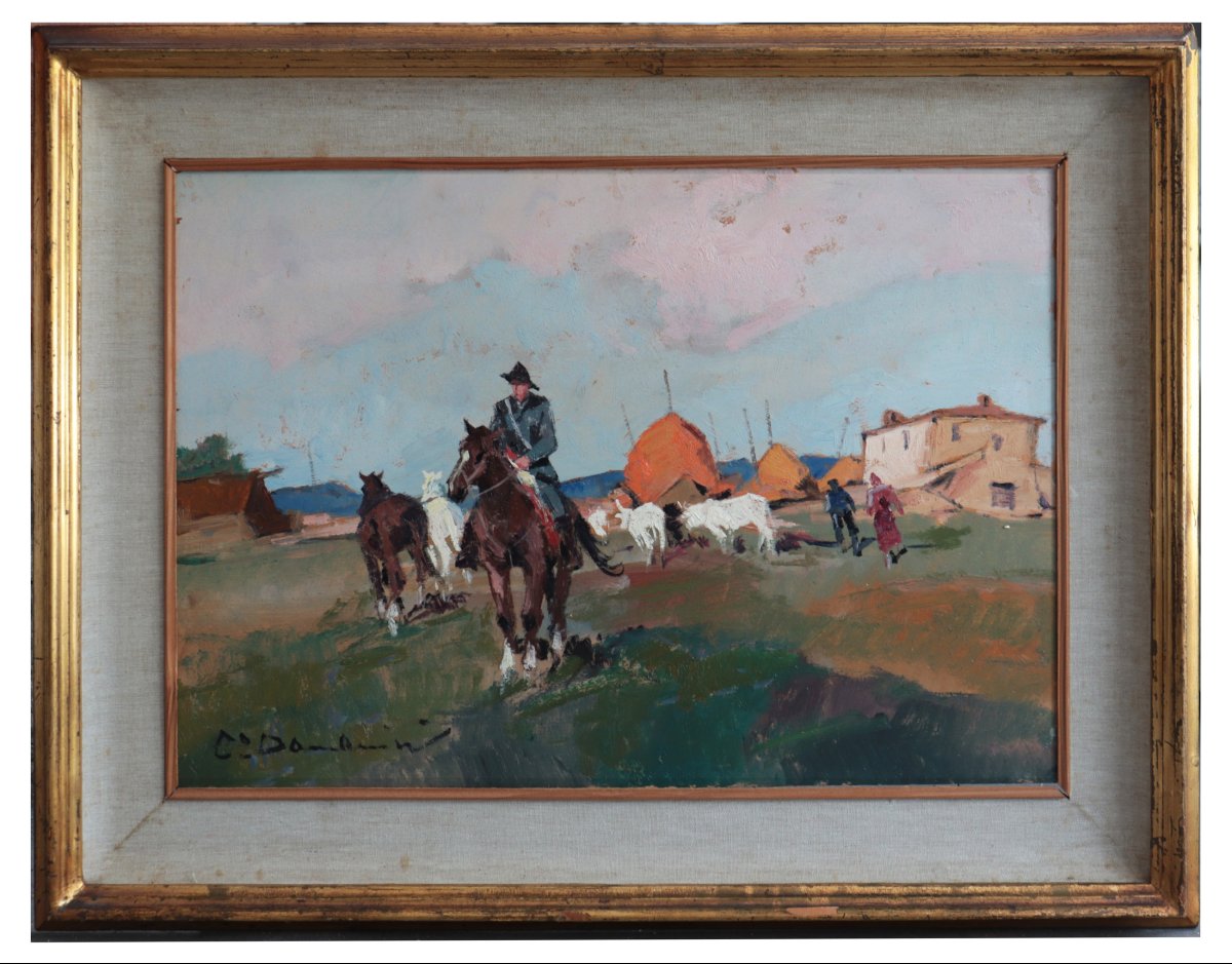 Carlo Domenici - (livorno 1897 – Portoferraio 1981) - Maremma Cowboy