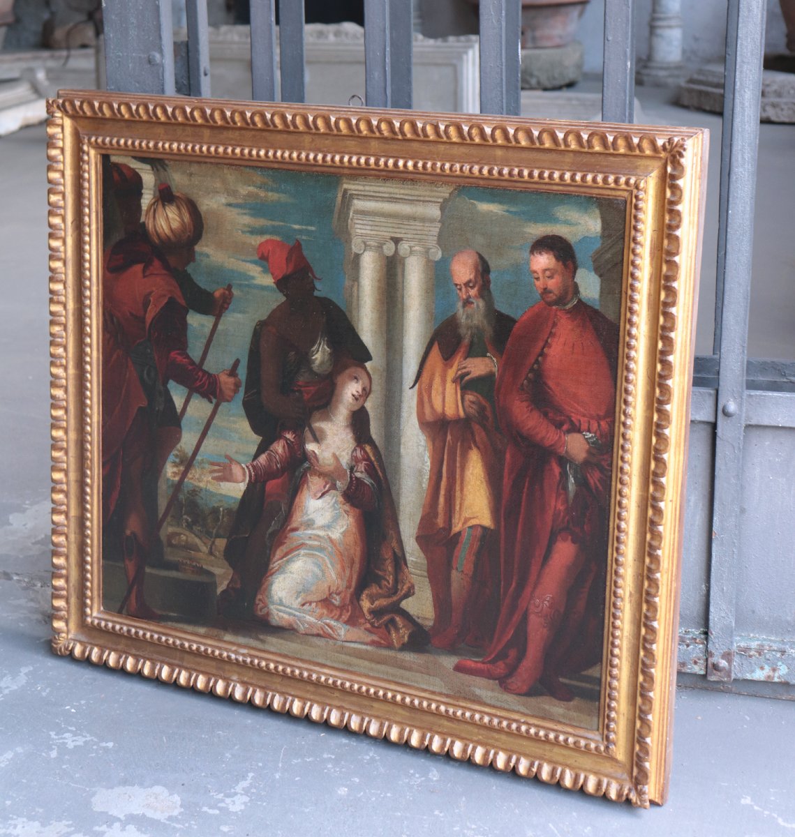 Painting: The Martyrdom Of Saint Justina, 17th Century