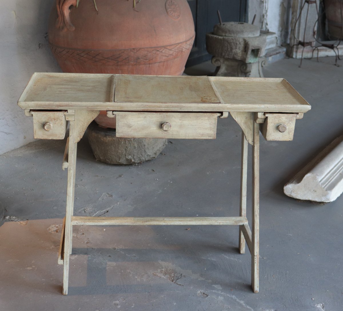 Paire de tables de travail, Toscane,  XVIIIe siècle-photo-3