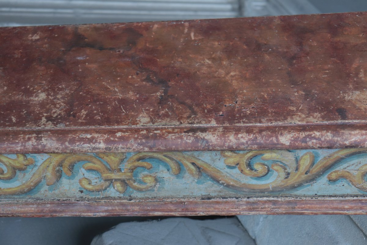 Lacquered Wall Shelf, Tuscany, 18th Century-photo-4