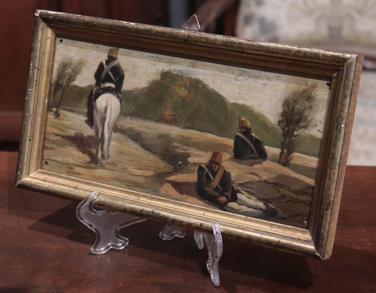 Collection Of 5 Post-macchiaioli Paintings, Tuscany, 20th Century-photo-2